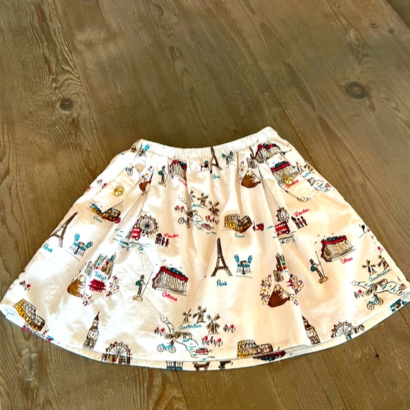 Gymboree Skirt! Hard to find! Prettiest print of scences from around the world. - Picture 1 of 8